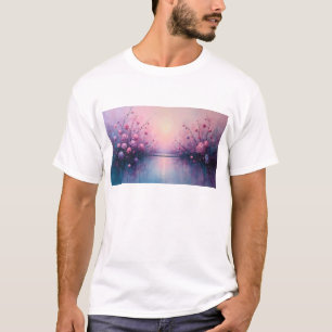Mystisches Sakura-See T-Shirt Träumerische Flora