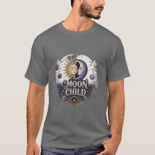 Mystisches Sonne-Mond-Himmelsastrologie-T-Shirt T-Shirt