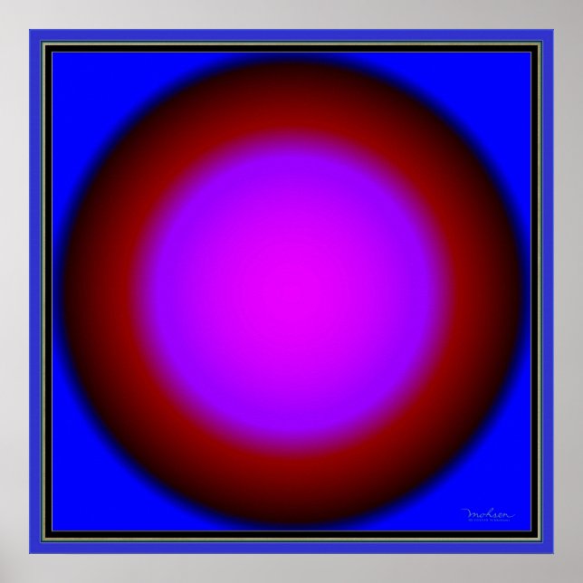 Mystisches Spherisches Objekt Poster (Vorne)