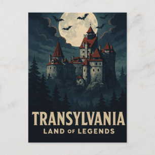 Mystisches Transsilvanien – Draculas Schloss Postkarte