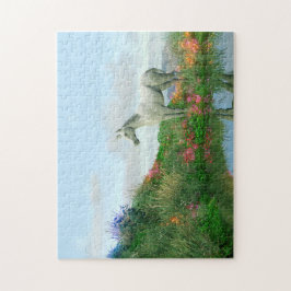 Mystisches Weißes Einhorn | Fantasie Puzzle