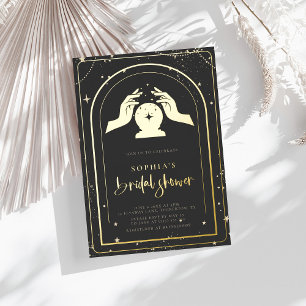 Mystisches Zodiac-Tarot-Celestial-Brautbad Folieneinladung