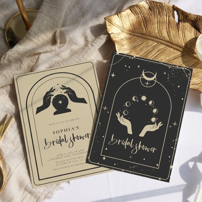 Mystisches Zodiac-Tarot Celestial-Brautparty Einladung (Von Creator hochgeladen)