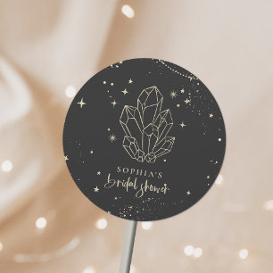 Mystisches Zodiac-Tarot Celestial-Brautparty Runder Aufkleber