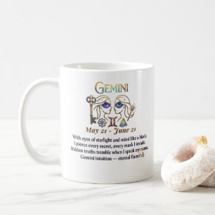 Mystisches Zwillinge-Geschenk Kaffeetasse
