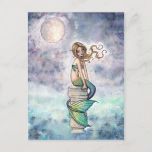 Mysty Mermaid Postcard Postkarte