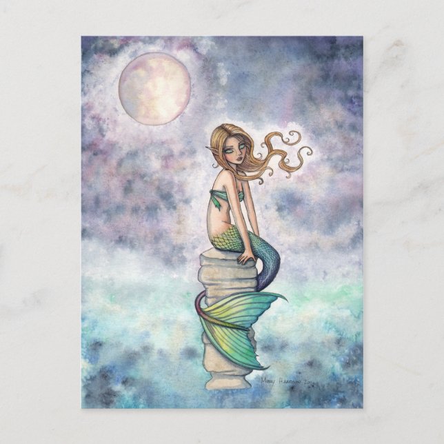 Mysty Mermaid Postcard Postkarte (Vorderseite)