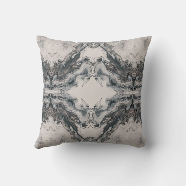 Myth Born of Stone – Symmetric Darkscape Kissen (Rückseite)