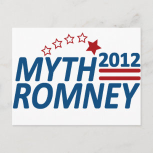 Myth Romney Anti Mitt 2012 Postkarte