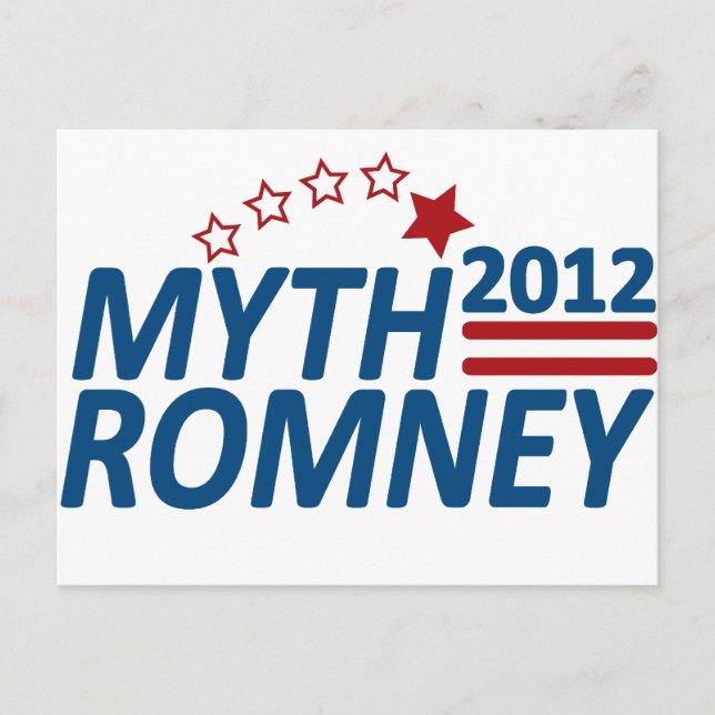 Myth Romney Anti Mitt 2012 Postkarte (Vorderseite)
