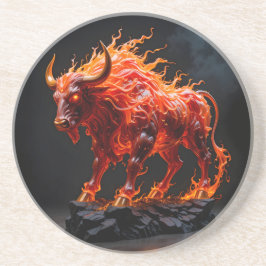 Mythic Fire Bull Getränkeuntersetzer