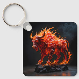 Mythic Fire Bull Schlüsselanhänger