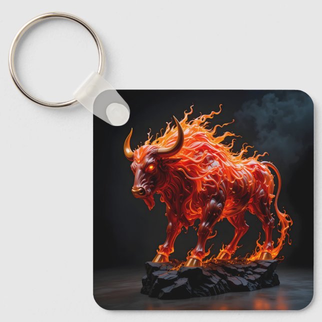 Mythic Fire Bull Schlüsselanhänger (Vorderseite)