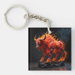Mythic Fire Bull Schlüsselanhänger