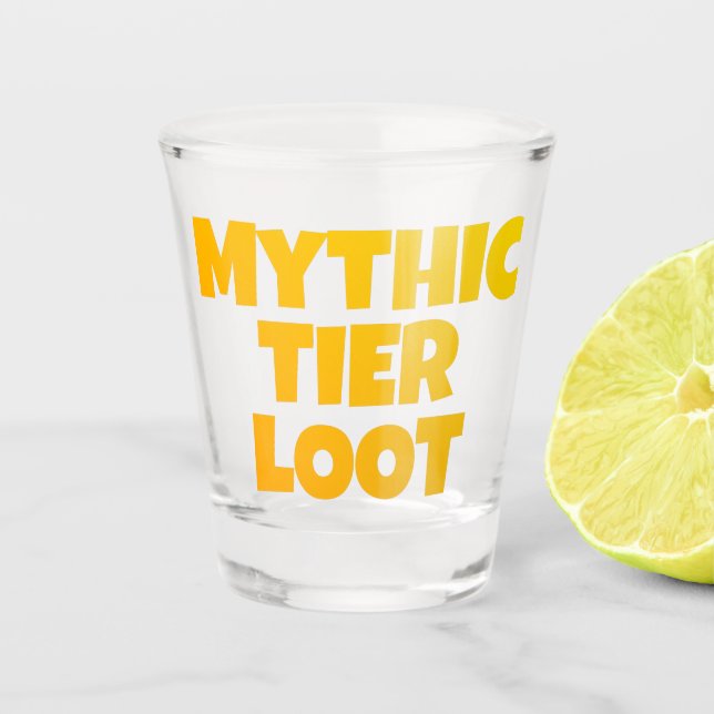 Mythic Tier Loot Gamer Schnapsglas (Vorderseite)