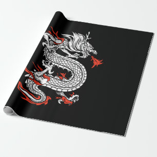 Mythical Ancient Asian Chinese Dragon Geschenkpapier