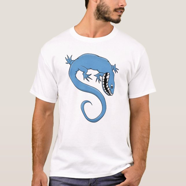 Mythical and fantastical Blue Creature T-Shirt (Vorderseite)