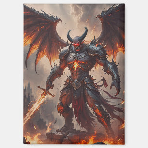 Mythical Fiery Demon Magnet