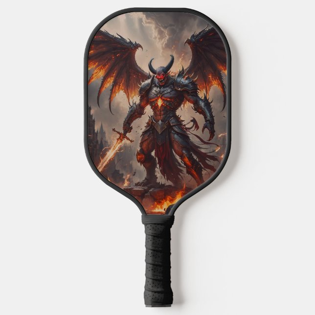Mythical Fiery Demon Pickleball Schläger (Vorderseite)