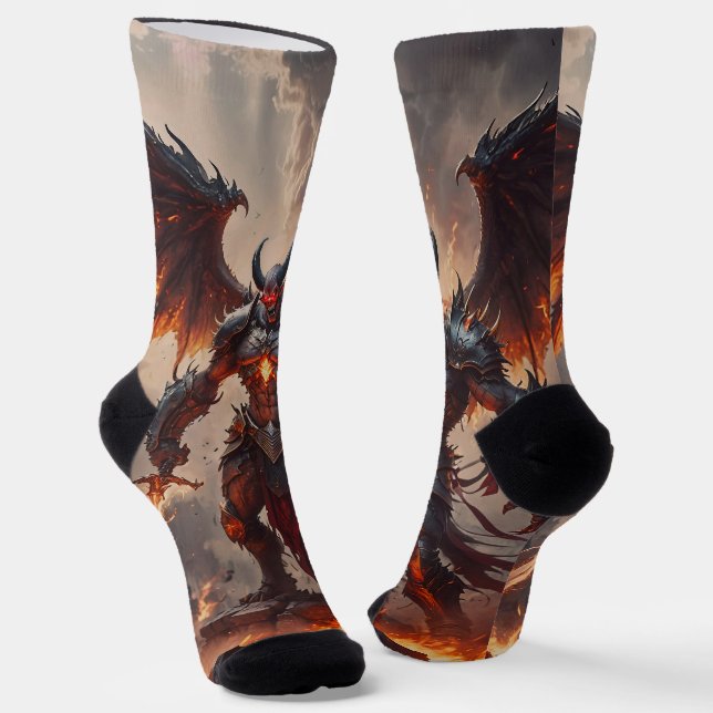 Mythical Fiery Demon Socken (Gewinkelt)