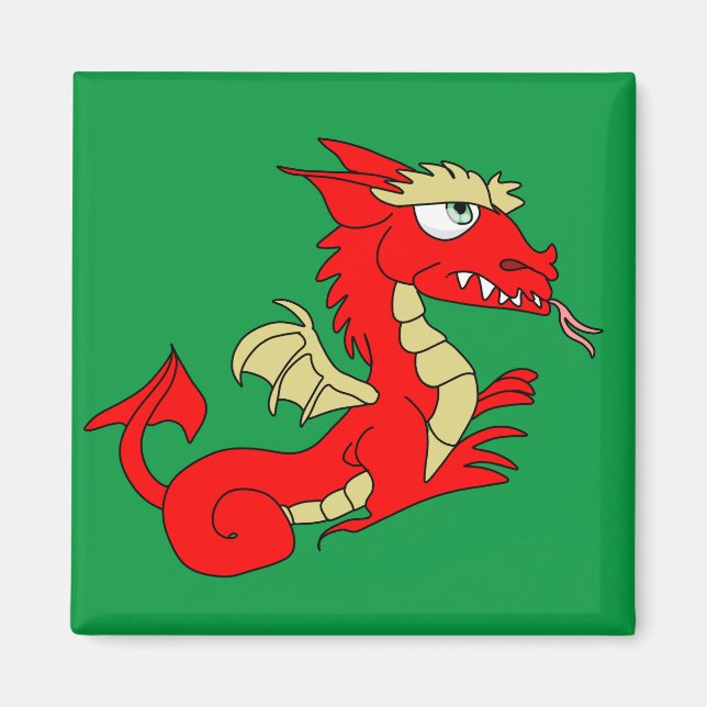 Mythical Red Wyvern Magnet (Vorne)