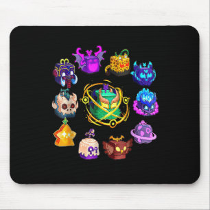 Mythicales-Fruchtrunde des Blox zum Geburtstag Mousepad