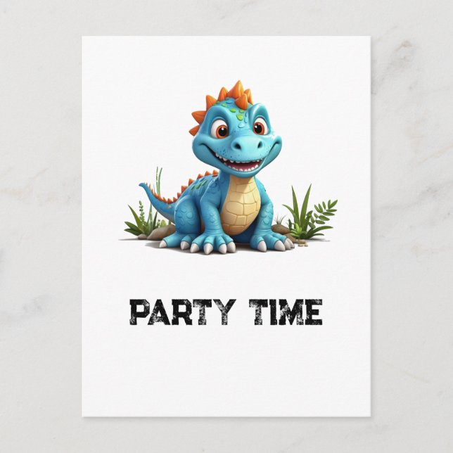 *~* Mythische AP48 FOTO Albern Dragon Dino Cartoon Postkarte (Vorderseite)