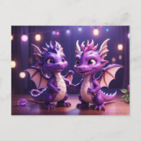 *~* Mythische AP48 FOTO Einladung Drache Dino Disc