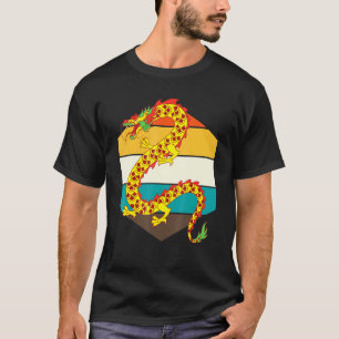 Mythische asiatische Tierfantasy-Kreatur Retro Chi T-Shirt