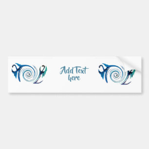 Mythische Blaue Drachen Custom Autoaufkleber