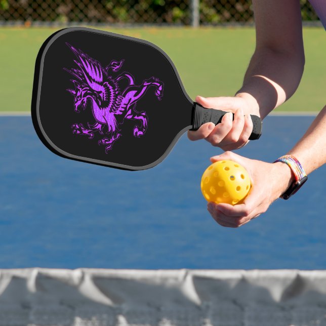 Mythische Fantasie Lila Griffin Pickleball Schläger (InSitu)