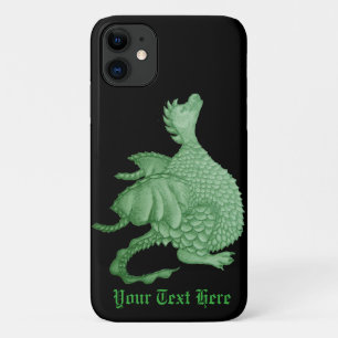 Mythische Fantasiewesen niedlicher grüner Drache Case-Mate iPhone Hülle