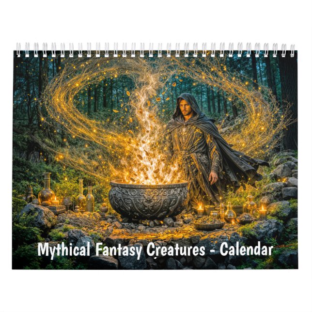Mythische Fantasy-Kreaturen Kalender (Titelbild)