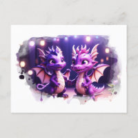 *~* Mythische FOTO Einladung Drache AP48 Postkarte