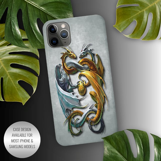 Mythische keltische Drachen Fantasie Tattoo Art iPhone Hülle (Von Creator hochgeladen)