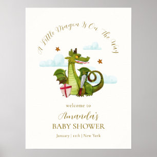 Mythische kleine Dargon-Sterne-Baby-Party-Willkomm Poster