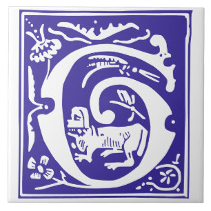 Mythische Kreaturen des 16. Jahrhunderts Dekorativ Fliese