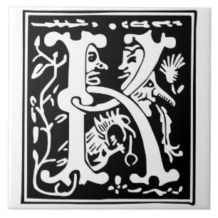 Mythische Kreaturen des 16. Jahrhunderts Dekorativ Fliese