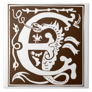 Mythische Kreaturen des 16. Jahrhunderts Dekorativ Fliese