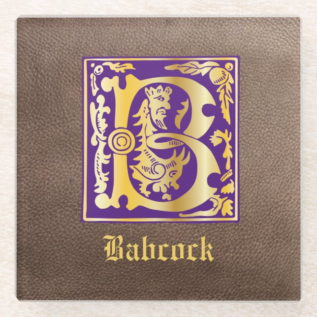 Mythische Kreaturen des 16. Jahrhunderts Dekorativ Glasuntersetzer (Vorderseite)