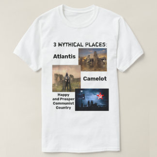 Mythische Plätze: Atlantis, glückliches T-Shirt