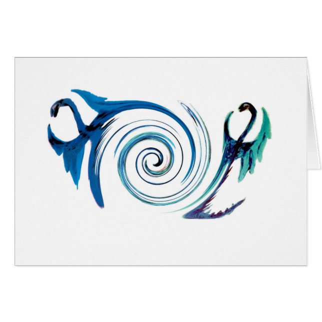 Mythische tierische blaue Drachen (Vorderseite (Horizontal))