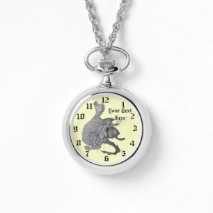 Mythische und Fantasiewesen niedlicher Graudrache Armbanduhr