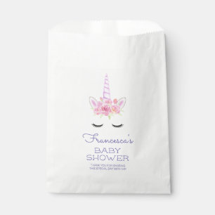 Mythische Wasserfarbe Einhorn Blume Kinderdusche Geschenktütchen