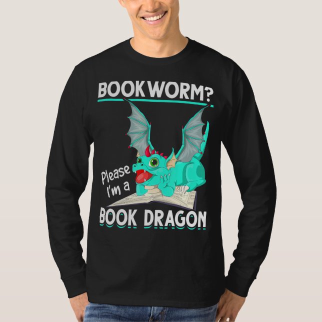 Mythischer Buchwortdrache T-Shirt (Vorderseite)