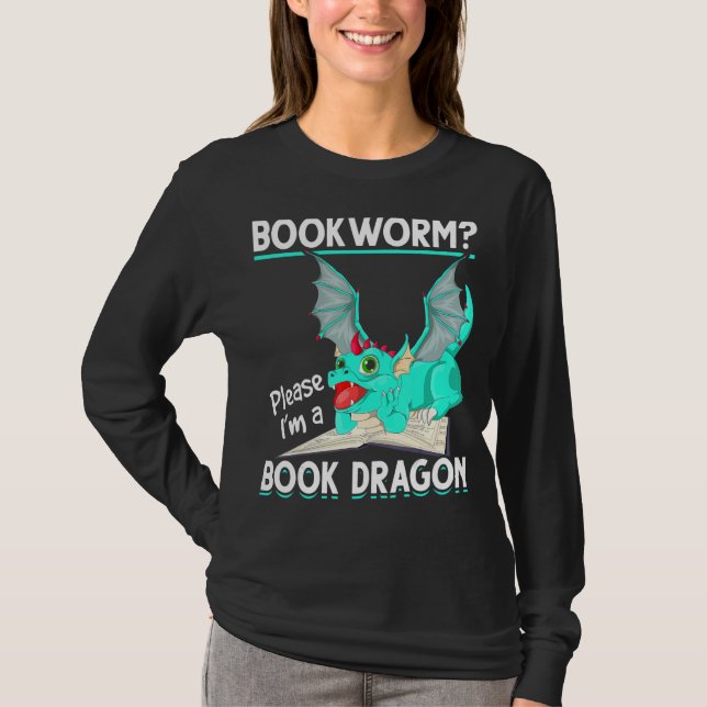 Mythischer Buchwortdrache T-Shirt (Vorderseite)