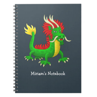 Mythischer chinesischer Drache Notizblock