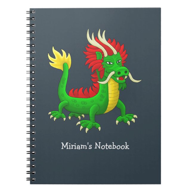 Mythischer chinesischer Drache Notizblock (Vorderseite)