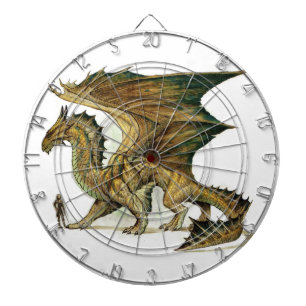 "Mythischer Drache aus Bronze" Dartscheibe