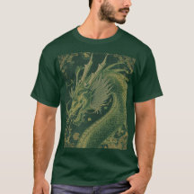 Mythischer Drache | Fantasy-Drachen-T-Shirt-Design